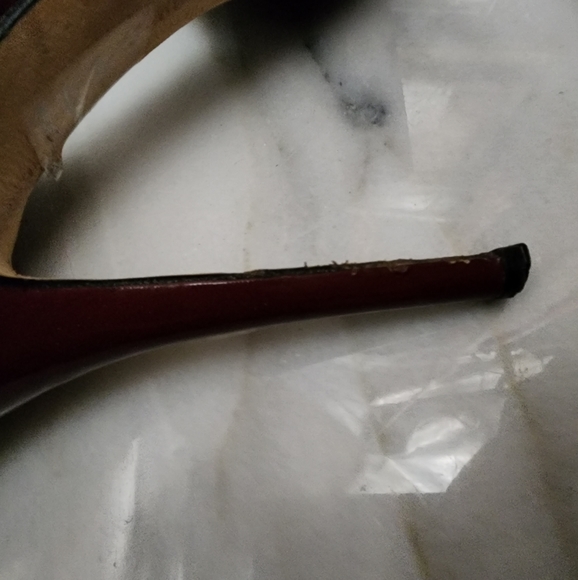 DIOR Brick Red Patent Leather Platform Laced Caged Stiletto Heels, size … - Picture 8 of 8